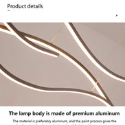 Modern Minimalist Led Chandelier Creative Personality Dining Room Bar Pendant Light Lighting Kitchen Hanging Lamp Lustre Fixture