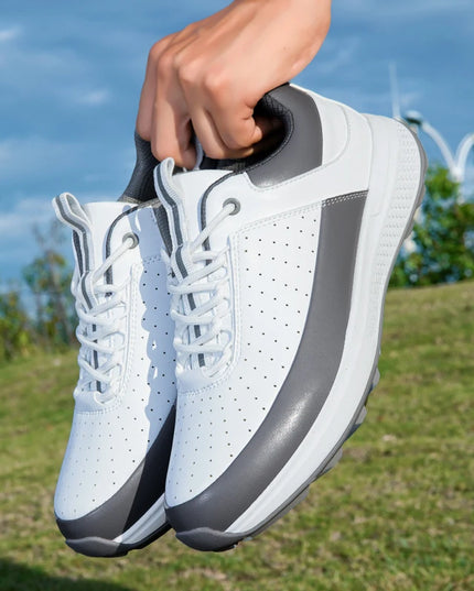 Men's Lightweight Golf Shoes-Breathable Sports Casual Shoes, Lace-Up Design, Non-Slip Rubber Sole-Universal in All Seasons