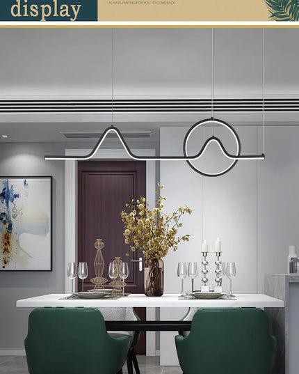 Modern LED Ceiling Chandelier Dining Table Indoor Lighting Chandeliers Kitchen Pendant Light Living Room Decoration Hanging Lamp