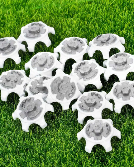 New Golf Spikes Fast Twist Shoe Spikes Replacement Set Golf Training Aids Ultra Thin Cleats Pins White Color