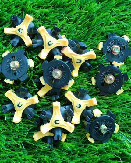 30pcs Soft Golf Shoe Spikes Metal Thread Studs Replacement Fit Golf Spike With Wrench Tool