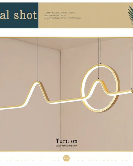 Modern LED Ceiling Chandelier Dining Table Indoor Lighting Chandeliers Kitchen Pendant Light Living Room Decoration Hanging Lamp
