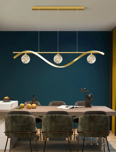 New Modern Led Chandelier For Living Room Dining Room Kitchen Ceiling Pendant Lights Nordic Minimalist Dining Tables Lamps