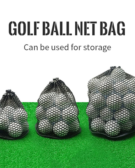 Golf Sports Mesh Net Bag Nylon Golf Tennis 12/25/50 Ball Carrying Drawstring Pouch 1pcs Golf Bags Golf Accessories