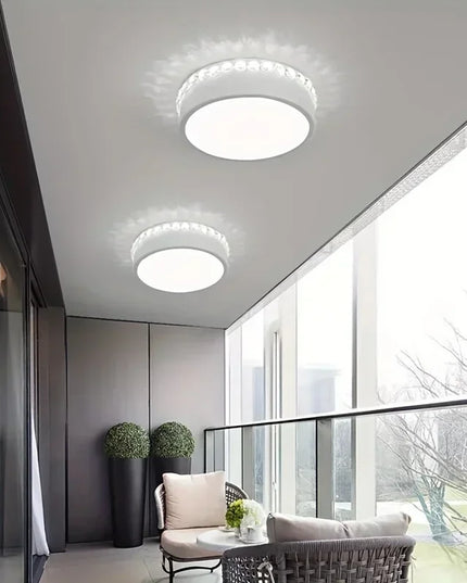 Modern Led Chandelier 12w Small Round Ceiling  Lamp For Living Room Dining  Kitchen Corridor Aisle Star  Lights