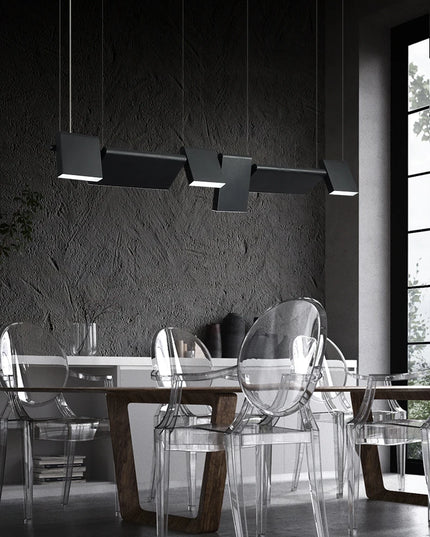 Modern danish Chandelier Design Rotatable Black Led minimalist light Dining Room Decor Led Lamp Bar Loft coffee tables lights