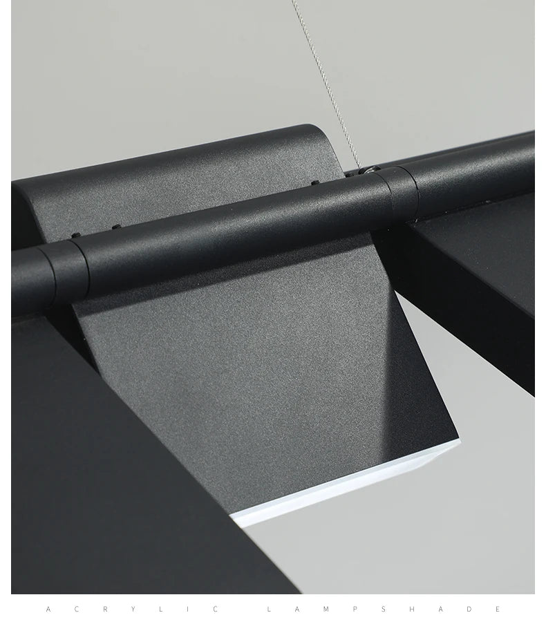 Modern danish Chandelier Design Rotatable Black Led minimalist light Dining Room Decor Led Lamp Bar Loft coffee tables lights