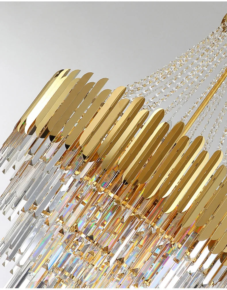 Modern Chandeliers for Living Room Chandelier Luxury Crystal Chandelier Ceiling Lights Lustre Salon Loft Pendant Lighting Lamps