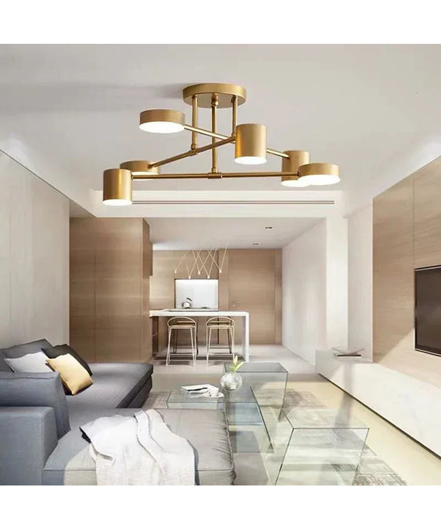 Modern LED Ceiling Chandelier White 6 Heads Hanging Lamp Light  For Ceiling Dining Living Rooms Bedroom Hall Home Decor Fixtures
