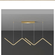 Modern LED irregular long chandelier adjustable chandelier dining room bedroom kitchen home decoration lighting