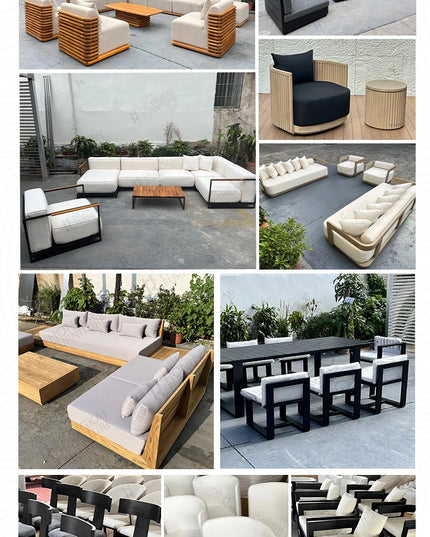 Modern Garden Sofa Set Versatile Outdoor And Indoor Furniture For Hotels Villas Parks Pools Living Rooms