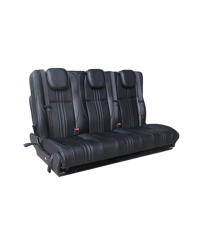 3-Person Trifold Folding Seat Beds PU Leather Modified Car Seats for Van Seats Benches Accessoires