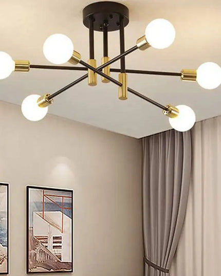 Chandeliers Retro Lighting Fixture Decoration Light Lustre Hanging Lamps Pendant Ceiling Led Chandelier Lamp Dinning Room Luxury