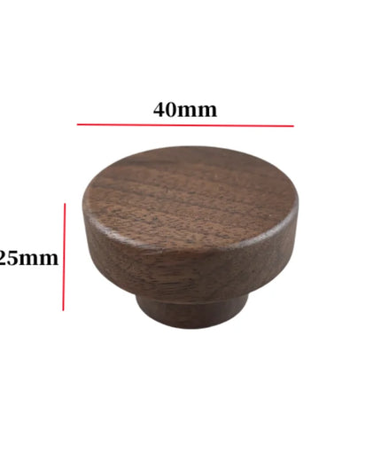 Natural Wood Furniture Handles Kitchen Door Knobs Cabinets Pulls Beech Wooden Handles for Cabinet and Drawers Furniture Hardware
