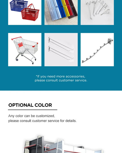 Wholesale Shopping Trolley Cart Large Grocery Shopping Cart Grocery Cart