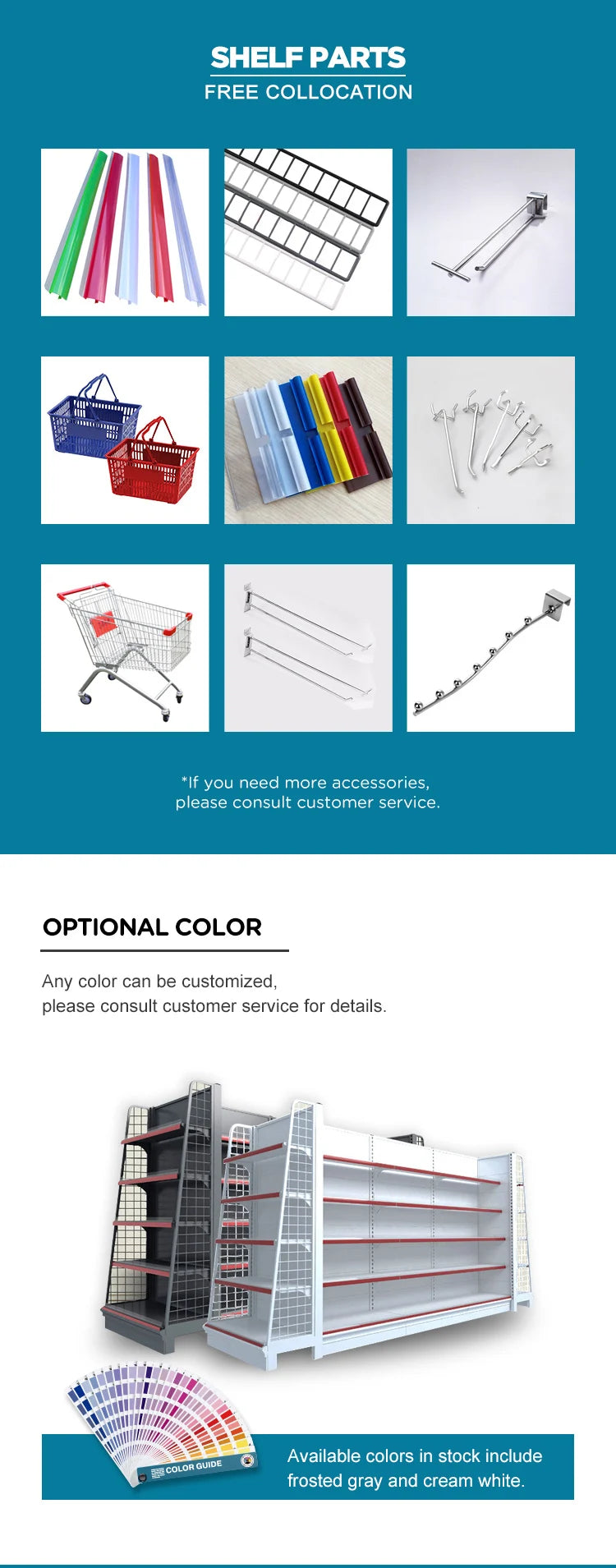 Wholesale Shopping Trolley Cart Large Grocery Shopping Cart Grocery Cart