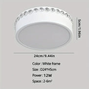 Modern Led Chandelier 12w Small Round Ceiling  Lamp For Living Room Dining  Kitchen Corridor Aisle Star  Lights