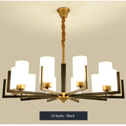 Modern Modern Led Chandelier Nordic Living Room Lamp Retro Simple Dining Room Decoration Iron Art LED Hanging Lamps Pendant Ligh