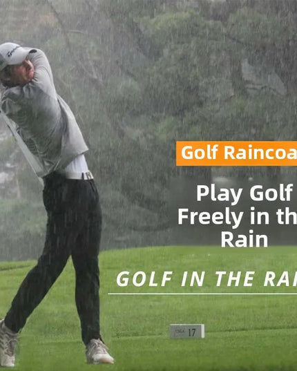 Golf Raincoat Rain Jacket Waterproof Lightweight Quick-Dry UV Sun Protection Breathable Outdoor Sports Men Women Golfing Apparel