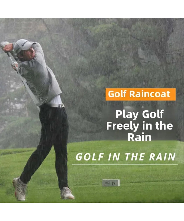 Golf Raincoat Rain Jacket Waterproof Lightweight Quick-Dry UV Sun Protection Breathable Outdoor Sports Men Women Golfing Apparel