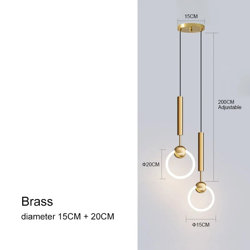 Modern Led Chandeliers Lighting Decoration Bedroom Dining Table Pendant Lights Living Room Kitchen Hanging Lamp Luxury Lustres