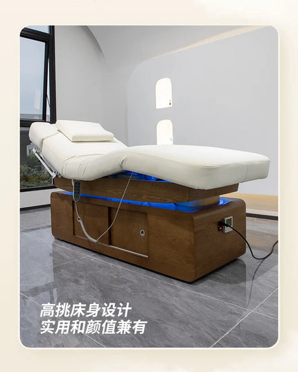 Esthetician Beauty Massage Tables Comfort Tattoo Face Wooden Massage Tables Gua Sha PU Leather Furniture Mát-xa Giường MHAMC