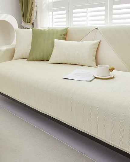 Ice Silk Sofa Cushion Summer Summer Cool Cushion Cushion 2023 New Anti slip Backrest Full Cover Cloth Towel Set