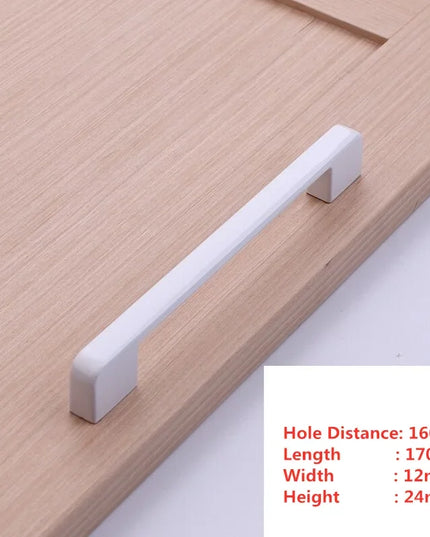 Handles Drawer Cabinet Furniture Kitchen Handles for Cabinet Knob Door Drawer Furniture Kitchen Knob Simplicity Fuji White