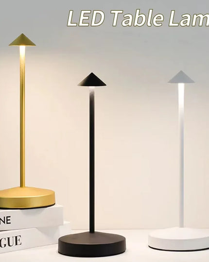 Rechargeable Table Lamp Creative Dining Touch Led Hotel Bar Coffee Pina Pro Table Lamp Lampada Da Tavolo Decorative Desk Lamp