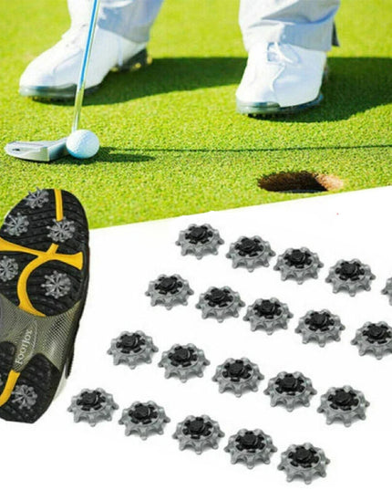 14PCS Golf Shoe Spikes With Spanner Golf Cleats Replacement Set for Lawn Cricket Training Shoe Accessories Golf Player Lover