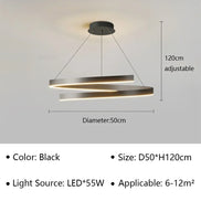 Modern LED spiral chandelier is suitable for living room dining room bedroom study villa home decoration lighting room decoratio