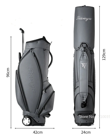 TTYGJ Golf Bag Lightweight Waterproof Stand Package with Wheel Men Women High Capacity Golf Cart Club Standard Bags