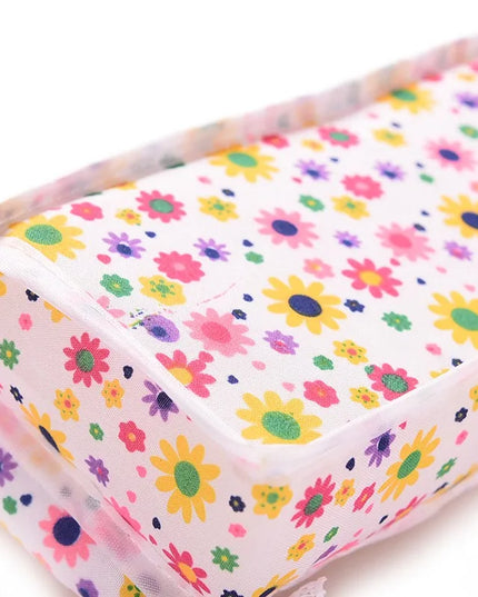 1 Set Cute Miniature Doll House Furniture Flower Cloth Sofa With 2 Cushions Pretend Play For Doll Kids Play House Toys