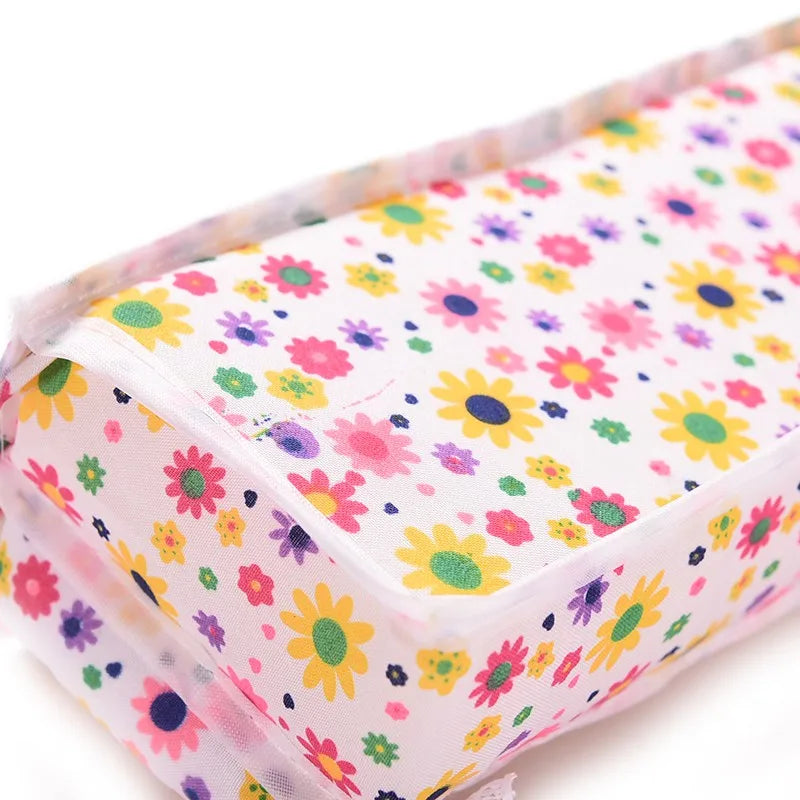 1 Set Cute Miniature Doll House Furniture Flower Cloth Sofa With 2 Cushions Pretend Play For Doll Kids Play House Toys