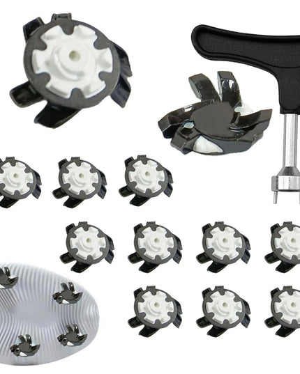 Golf Shoe Spikes Anti Slip Golf Shoe Cleat Stinger Screw Replacement Thread Spikes Cleats For Golf Boots Golf Shoe Accessories