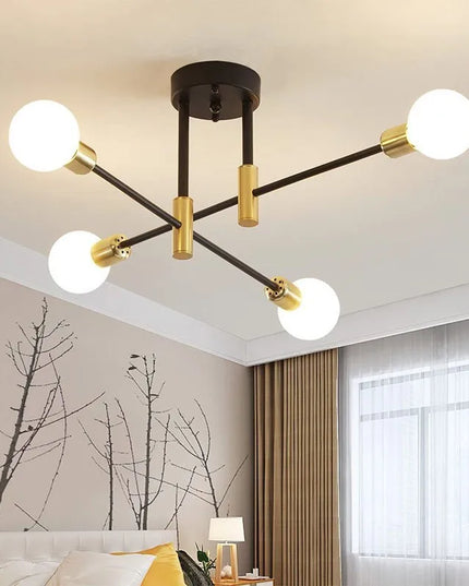 Chandeliers Retro Lighting Fixture Decoration Light Lustre Hanging Lamps Pendant Ceiling Led Chandelier Lamp Dinning Room Luxury