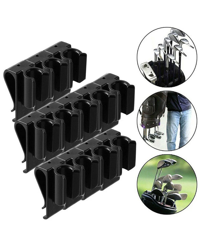 Premium 12pcs Sports Golf Bag Clip On Putter Clamp Holder Putting Organizer Club Golf Club Grips Golf Equipment