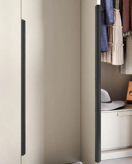 Hidden Handles for Furniture Kitchen Cabinet Handles Minimalist Wardrobe Cupboard Drawer Knobs Aluminum Alloy Furniture Handles