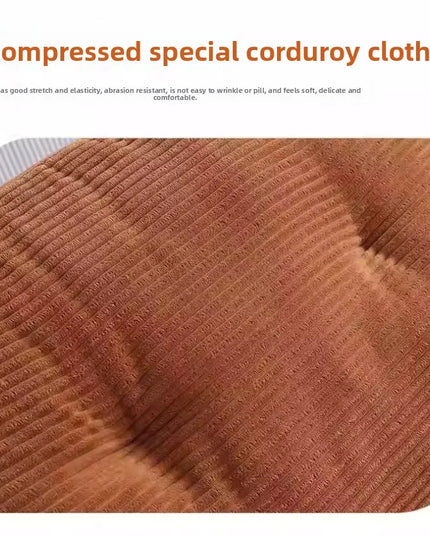 Living Room Corduroy Sofa Vacuum Compressed Sponge Bedroom Multifunctional Sofa Bed Comfortable Remove Washable Home Decoration