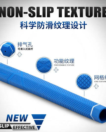 PGM Golf Club Grips Hexagonal Grip Rubber Grip Applicable for Iron and Wooden Golf Clubs Putter Grip Black/Blue