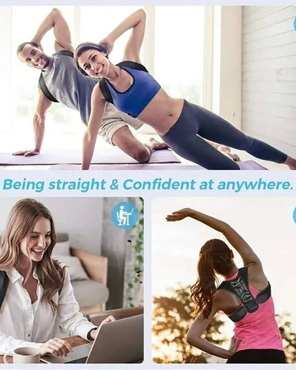 Back Posture Corrector Belt Brace Hunchback Corrector Adult Men and Women Sitting Posture Correction Belt Shoulder Straight Back
