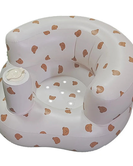 Children Inflatable Sofa,Inflatable Baby Sofa for Babies 3 Months & Up,Baby Seats for Infants, Blow Up with Built in Air Pump