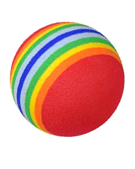 10PCS Foam Golf Balls Indoor Swing Training Practice Balls Rainbow Sponge Balls Golf Beginners Flexible Training Aid Accessories