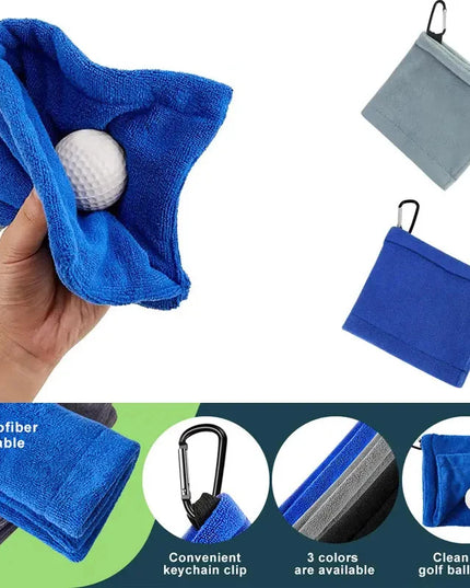 1 golf ball cleaning towel Microfiber scrub cleaning club wipe Ball towel Outdoor sports towel