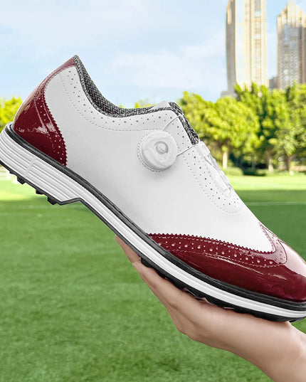 New Men's Golf Shoes Are Easy To Put On And Take Off. Made Of Genuine Leather Material, They Are Non Slip And Casual Sports Shoe