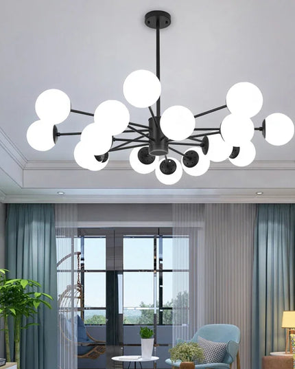 Modern Glass led Chandelier Lighting Ceiling Chandeliers Light For Dining Living Room Bedroom Kitchen Indoor Lustre Fixture Lamp