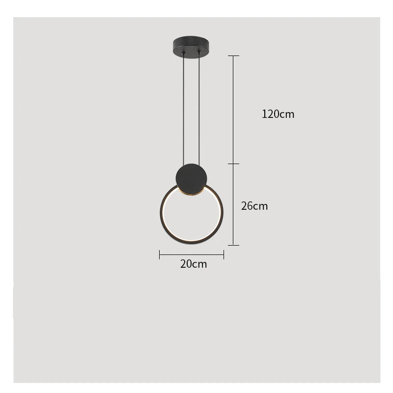 Modern Led Chandelier Gold Aluminum Luxury Pendant Lights For Living Room Bedroom Study Room K9 Crystal Decorative Lamps 90-260V