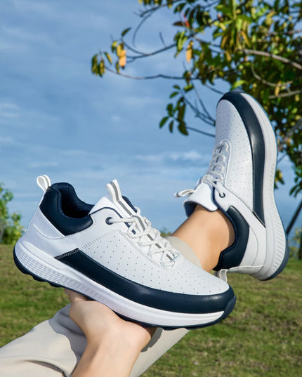 Men's Lightweight Golf Shoes-Breathable Sports Casual Shoes, Lace-Up Design, Non-Slip Rubber Sole-Universal in All Seasons
