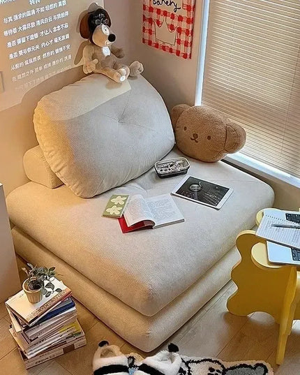 Single Sofa Bed Recliner Lounger Convertible Tatami Sofas Sets Tiny House Relaxing Giant Pouf Luxury Comfort Bedroom Furniture