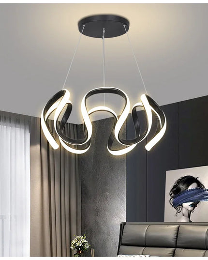 Modern Stylish Lustre LED Chandelier Art Design Pendant Light Living Kitchen Ceiling Lamps Home Room Decoration Lighting Fixture